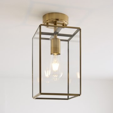 Endon 119143 - Přisazený lustr HAMMOND 1xE27/10W/230V mosaz