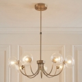 Endon 119224 - Lustr na lanku HAGUE 7xG9/5W/230V mosaz