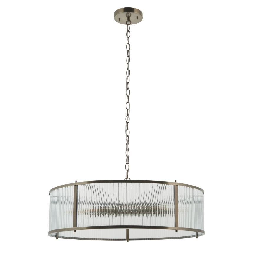 Endon 119455 - Lustr na řetězu RIDGETON 8xE14/7W/230V matný chrom