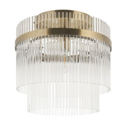 Endon 119492 - Přisazený lustr MARIETTA 1xE27/10W/230V mosaz/čirá