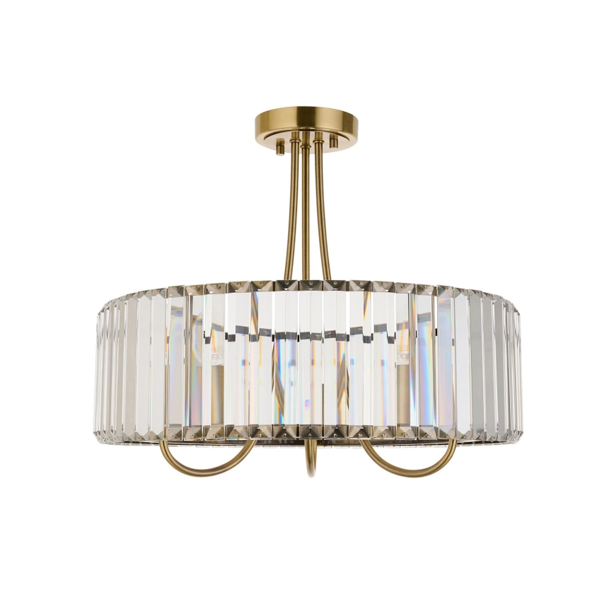 Endon 119609 - Lustr na tyči VISCONTI 3xE14/6W/230V mosaz