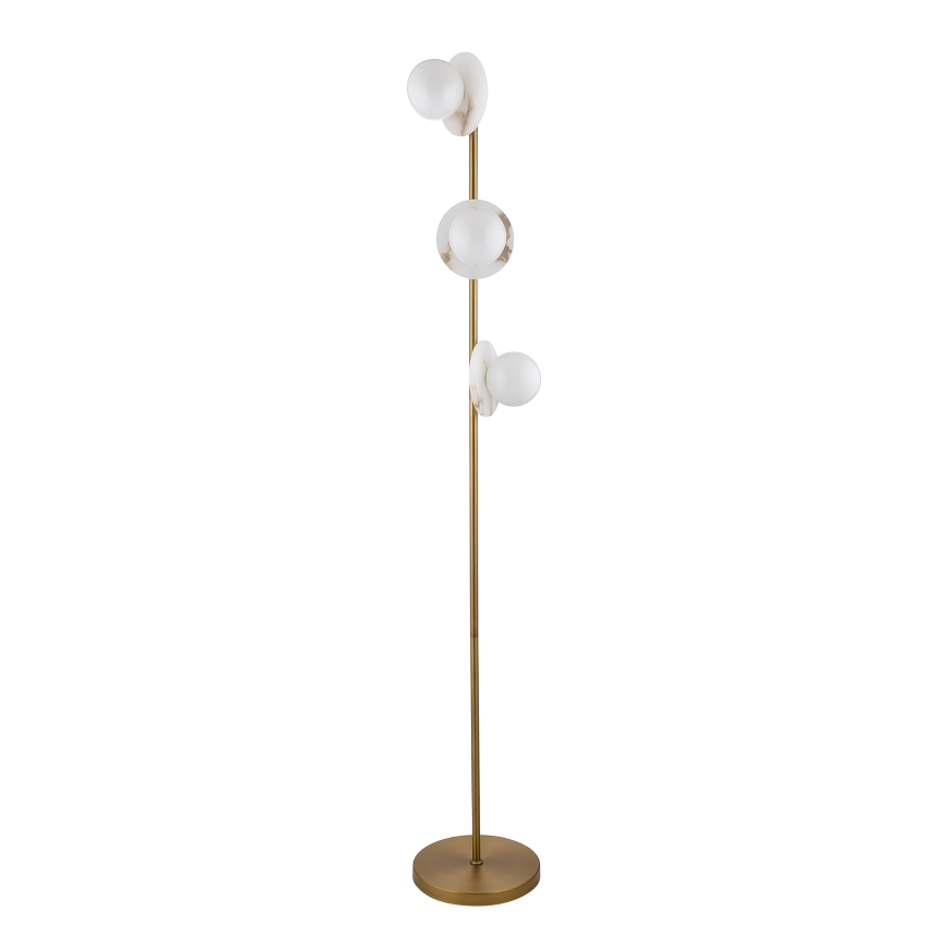 Endon 120042 - Stojací lampa CERCHIO 3xG9/5W/230V mosaz
