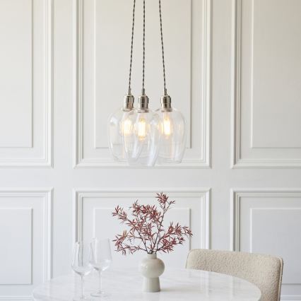 Endon 120644 - Lustr na lanku 3xE27/10W/230V lesklý chrom