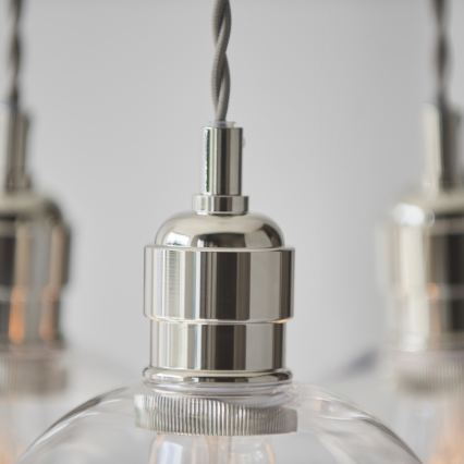 Endon 120644 - Lustr na lanku 3xE27/10W/230V lesklý chrom