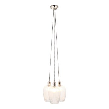 Endon 120652 - Lustr na lanku 3xE27/10W/230V lesklý chrom