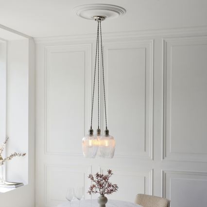 Endon 120652 - Lustr na lanku 3xE27/10W/230V lesklý chrom