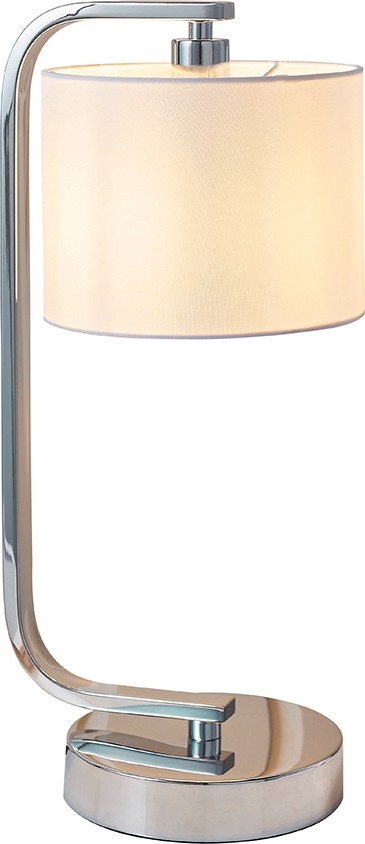 Endon 57917 - Stmívatelná stolní lampa CANNING 1xE14/40W/230V lesklý chrom/bílá