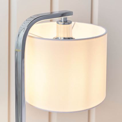 Endon 57917 - Stmívatelná stolní lampa CANNING 1xE14/40W/230V lesklý chrom/bílá