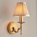 Endon 63653 - Nástěnná lampa STANFORD 1xE14/40W/230V mosaz/béžová