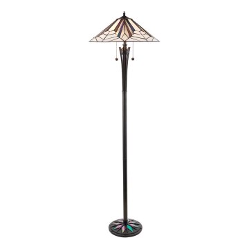 Endon 63934 - Stojací lampa Tiffany ASTORIA 2xE27/60W/230V pr. 48 cm