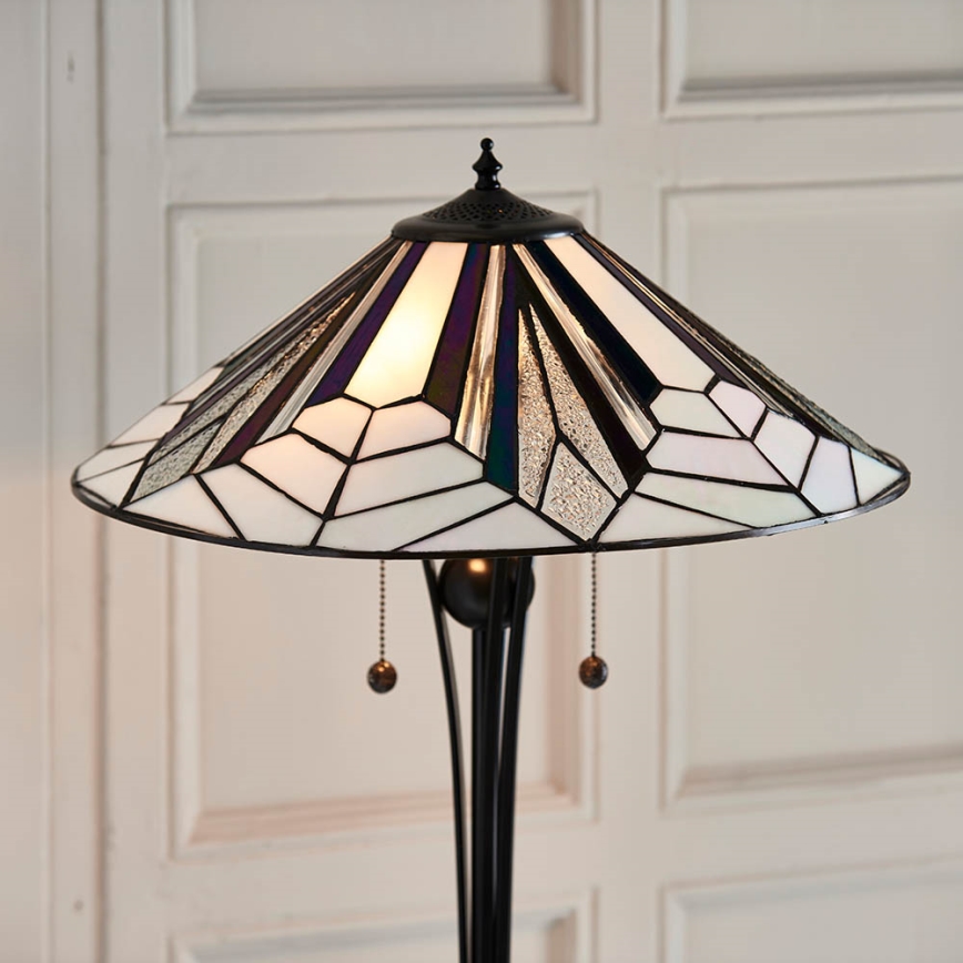 Endon 63934 - Stojací lampa Tiffany ASTORIA 2xE27/60W/230V pr. 48 cm