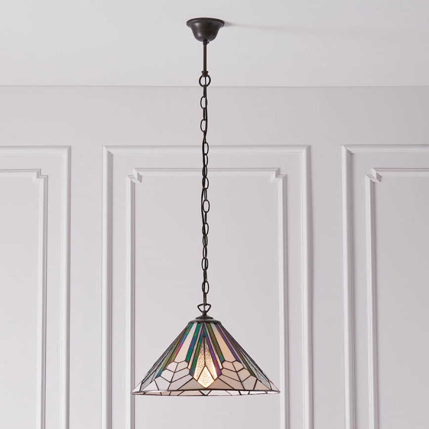 Endon 63937 - Lustr na řetězu ASTORIA 1xE27/60W/230V pr. 40 cm