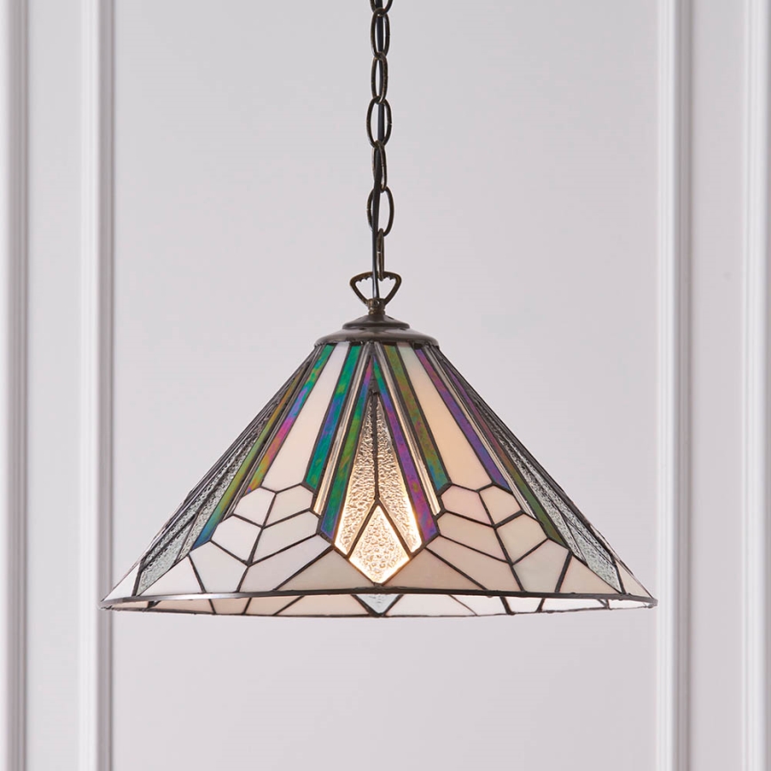 Endon 63937 - Lustr na řetězu ASTORIA 1xE27/60W/230V pr. 40 cm