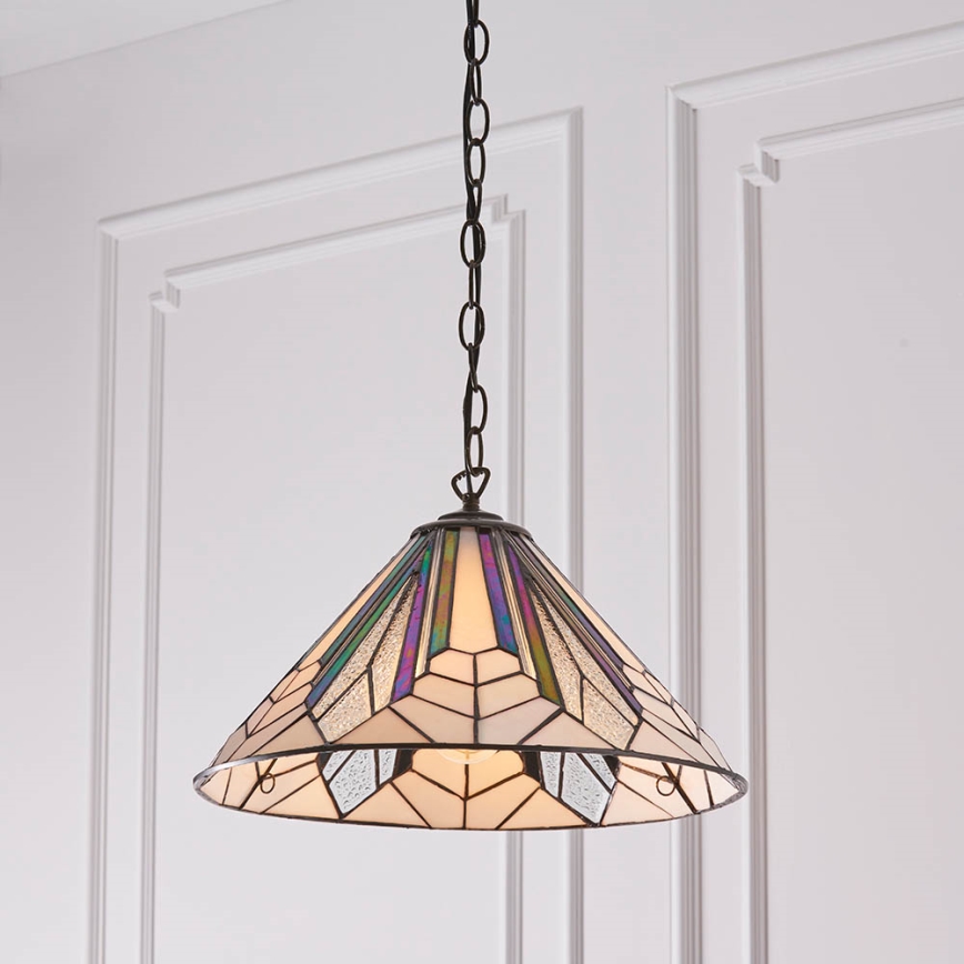 Endon 63937 - Lustr na řetězu ASTORIA 1xE27/60W/230V pr. 40 cm