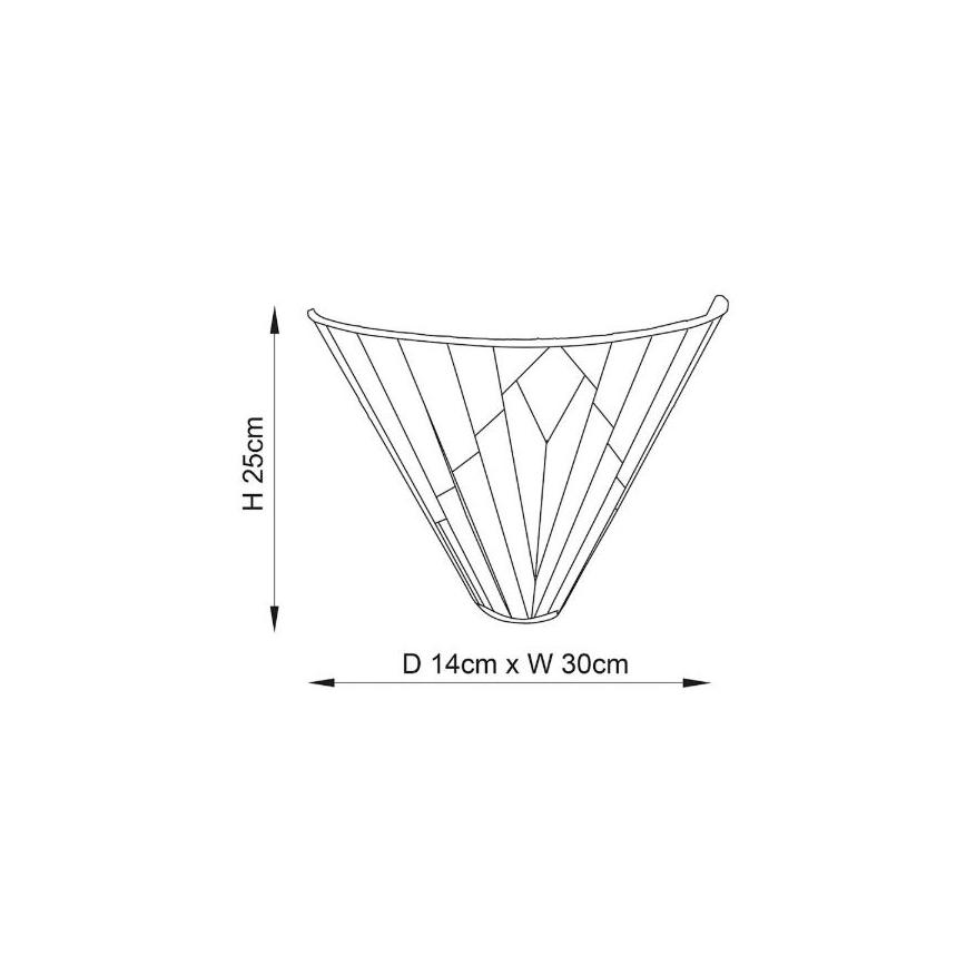 Endon 63940 - Nástěnné svítidlo Tiffany ASTORIA 1xE14/40W/230V