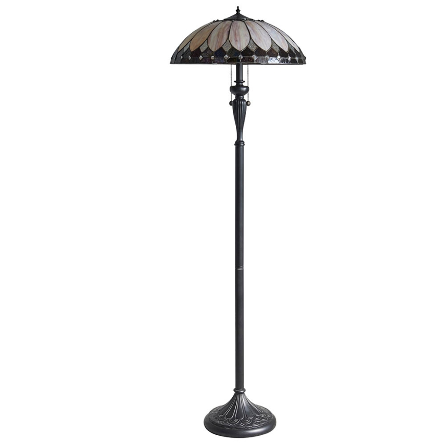 Endon 63972 - Stojací lampa BROOKLYN 2xE27/60W/230V pr. 50 cm