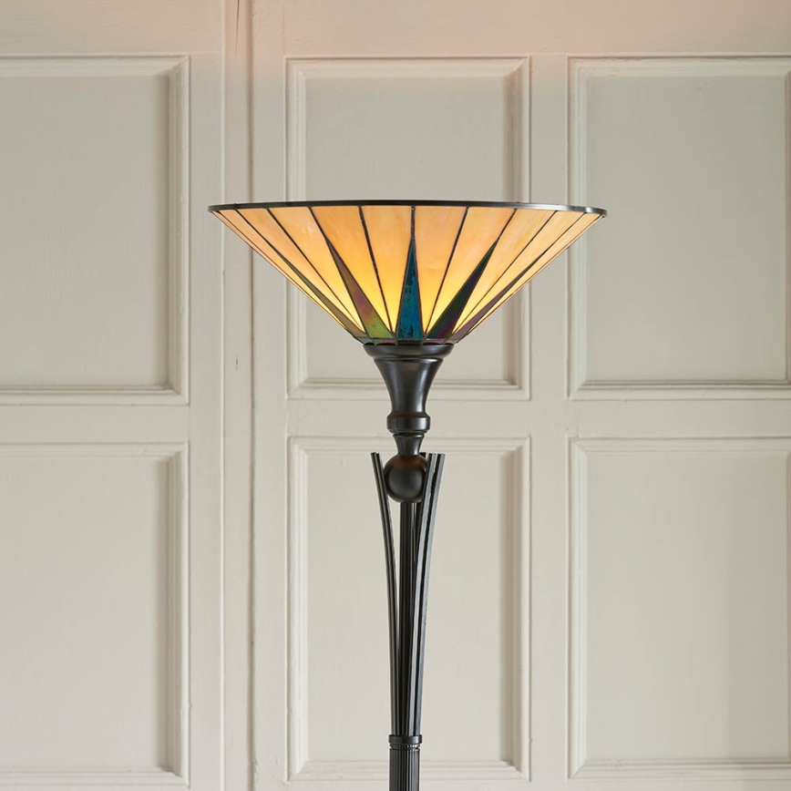 Endon 64042 - Stojací lampa DARK STAR 1xE27/60W/230V pr. 42 cm