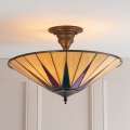 Endon 64043 - Přisazený lustr Tiffany DARK STAR 3xE27/60W/230V pr. 49 cm
