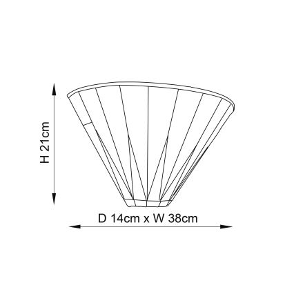 Endon 64046 - Nástěnné svítidlo Tiffany DARK STAR 1xE14/40W/230V