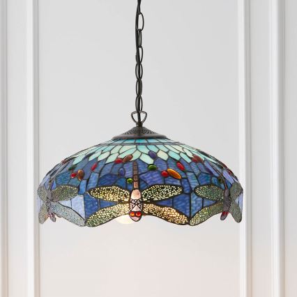 Endon 64080 - Lustr na řetězu DRAGONFLY 3xE27/60W/230V pr. 41 cm