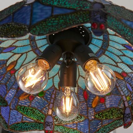 Endon 64080 - Lustr na řetězu DRAGONFLY 3xE27/60W/230V pr. 41 cm