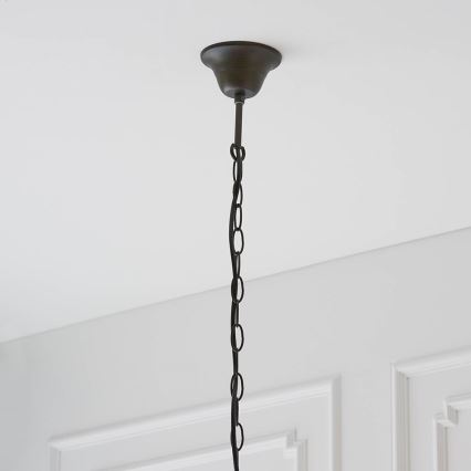 Endon 64082 - Lustr na řetězu Tiffany DRAGONFLY 3xE27/60W/230V pr. 50 cm
