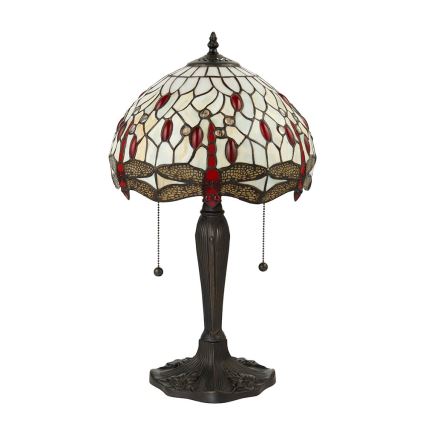 Endon 64086 - Stolní lampa Tiffany DRAGONFLY 2xE27/60W/230V pr. 30 cm
