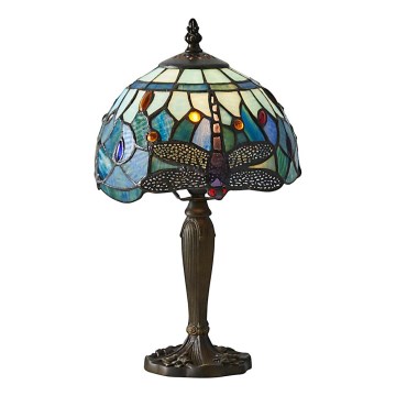 Endon 64088 - Stolní lampa Tiffany DRAGONFLY 1xE14/40W/230V pr. 20 cm