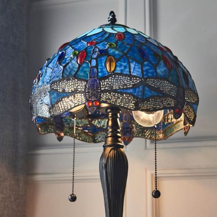 Endon 64090 - Stolní lampa DRAGONFLY 2xE27/60W/230V pr. 30 cm