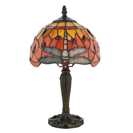 Endon 64091 - Stolní lampa Tiffany DRAGONFLY 1xE14/40W/230V pr. 20 cm
