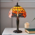 Endon 64091 - Stolní lampa Tiffany DRAGONFLY 1xE14/7W/230V pr. 20 cm
