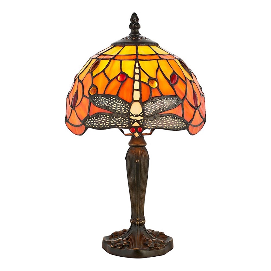 Endon 64091 - Stolní lampa Tiffany DRAGONFLY 1xE14/7W/230V pr. 20 cm