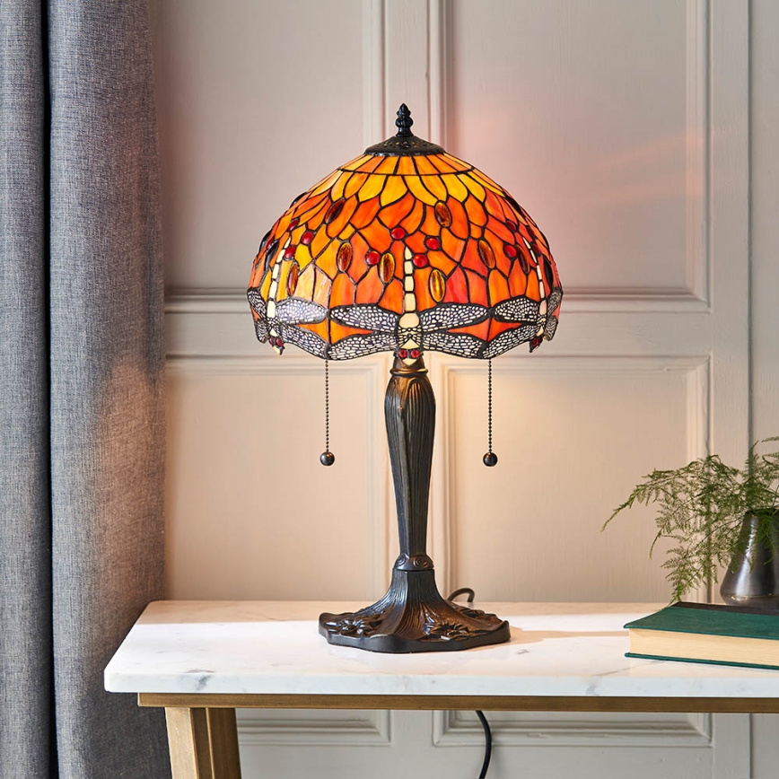 Endon 64092 - Stolní lampa DRAGONFLY 2xE27/60W/230V pr. 30 cm