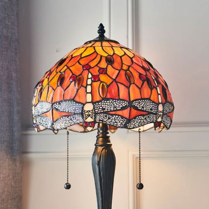 Endon 64092 - Stolní lampa DRAGONFLY 2xE27/60W/230V pr. 30 cm