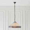 Endon 64147 - Lustr na řetězu Tiffany FARGO 1xE27/60W/230V pr. 50 cm