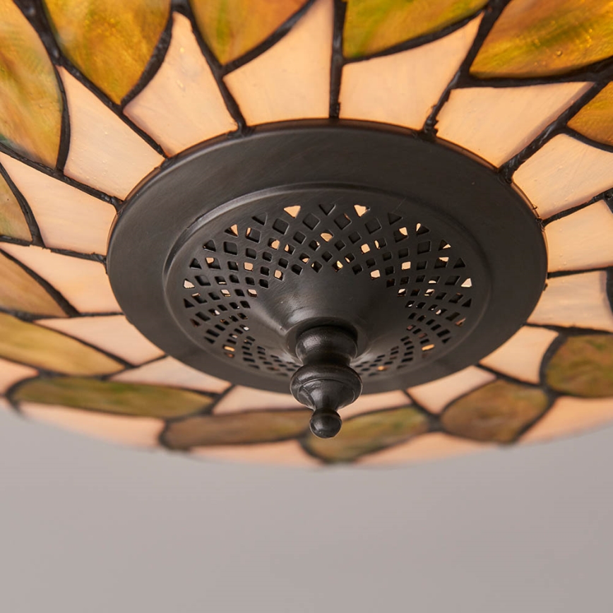 Endon 64173 - Stropní svítidlo Tiffany HUTCHINSON 2xE27/60W/230V pr. 50 cm