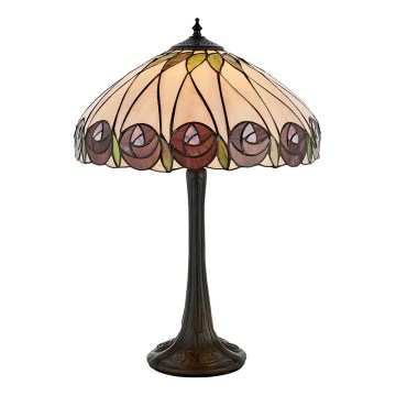 Endon 64177 - Stolní lampa Tiffany HUTCHINSON 1xE27/60W/230V pr. 40 cm