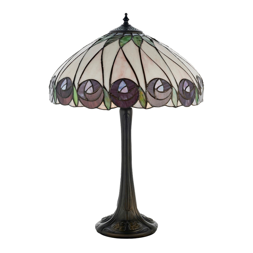 Endon 64177 - Stolní lampa Tiffany HUTCHINSON 1xE27/60W/230V pr. 40 cm