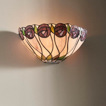 Endon 64178 - Nástěnné svítidlo Tiffany HUTCHINSON 1xE14/40W/230V
