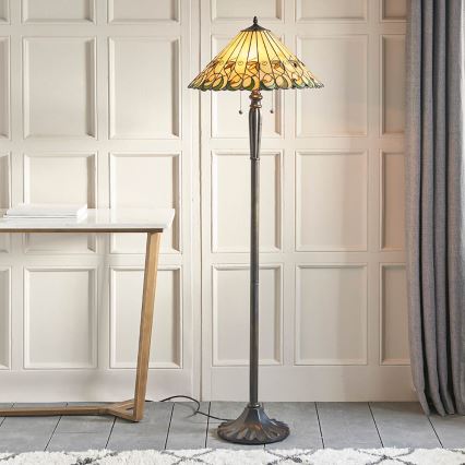 Endon 64192 - Stojací lampa JAMELIA 2xE27/60W/230V pr. 50 cm