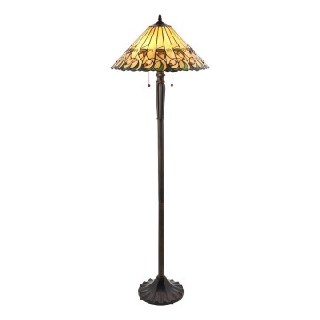 Endon 64192 - Stojací lampa Tiffany JAMELIA 2xE27/60W/230V pr. 50 cm