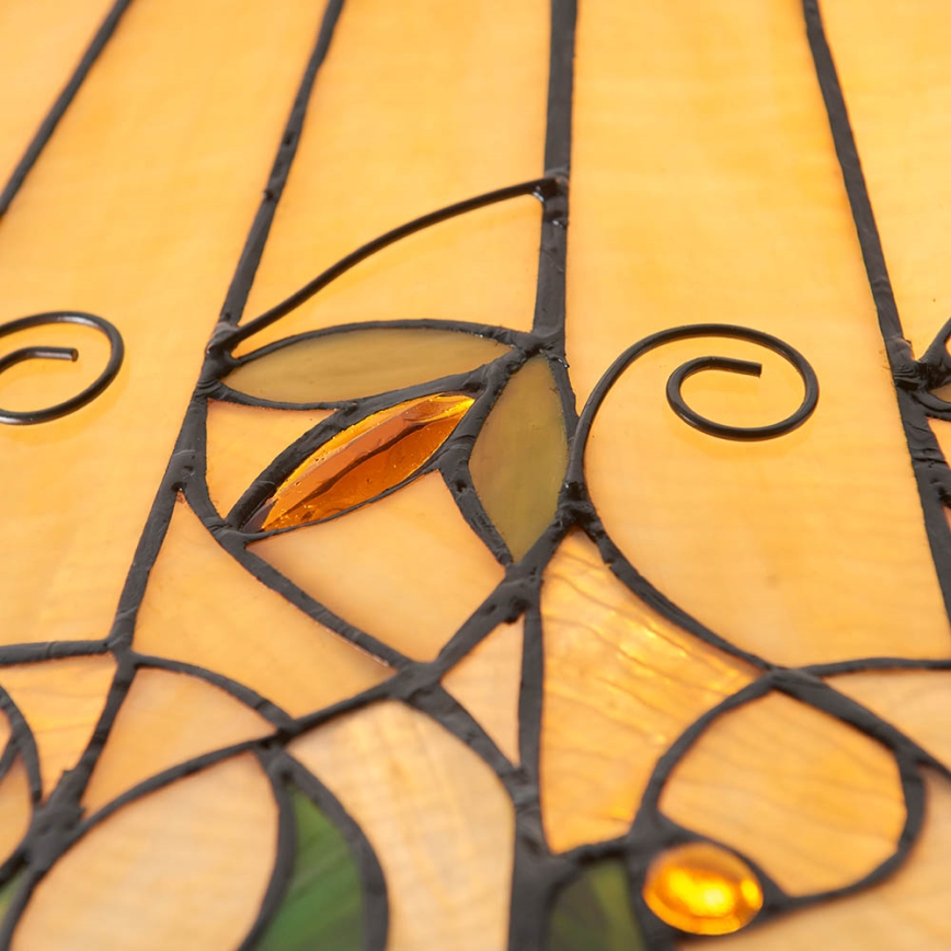 Endon 64194 - Lustr na řetězu Tiffany JAMELIA 3xE27/60W/230V pr. 50 cm