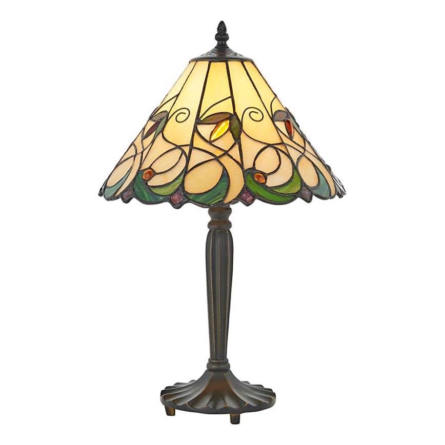 Endon 64195 - Stolní lampa Tiffany JAMELIA 1xE27/60W/230V pr. 31 cm