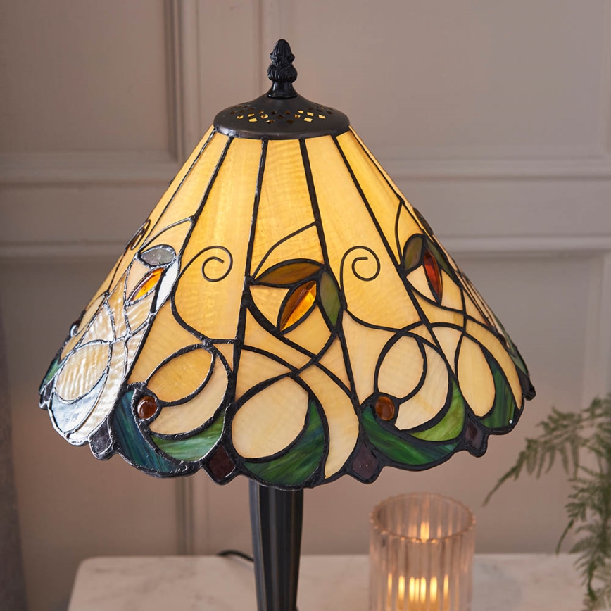 Endon 64195 - Stolní lampa Tiffany JAMELIA 1xE27/60W/230V pr. 31 cm
