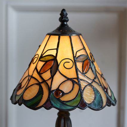 Endon 64196 - Stolní lampa Tiffany JAMELIA 1xE14/40W/230V pr. 20 cm