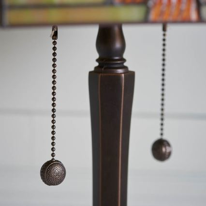 Endon 64286 - Stolní lampa Tiffany NEVADA 2xE27/60W/230V pr. 40 cm