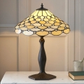 Endon 64301 - Stolní lampa Tiffany PEARL 1xE27/60W/230V pr. 37 cm