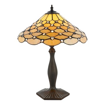 Endon 64301 - Stolní lampa Tiffany PEARL 1xE27/60W/230V pr. 37 cm