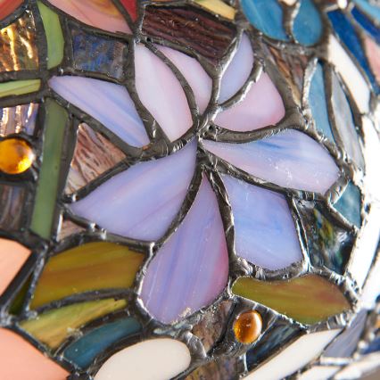 Endon 64323 - Stojací lampa Tiffany SULLIVAN 2xE27/60W/230V pr. 56 cm