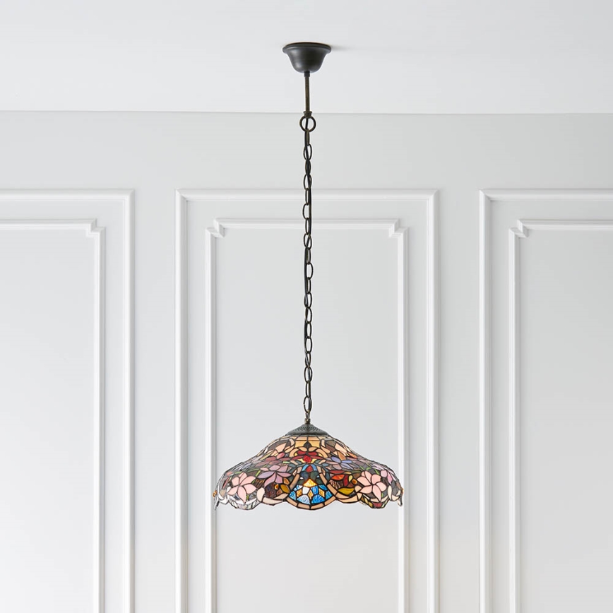 Endon 64325 - Lustr na řetězu SULLIVAN 1xE27/60W/230V pr. 40 cm